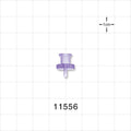 Female Luer Lock, Barbed, Clear - Fits 1/16 inch ID Tubing (0.063 inch, 1.59 mm) - 11556