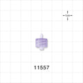 Male Luer Lock, Barbed, Clear - Fits 1/16 inch ID Tubing (0.063 inch, 1.59 mm) - 11557
