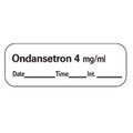 Precision Dynamics Corp. Anesthesia Label DTI Ondansetron 4mg/mL White 1-1/2x1/2" 600/Rl - LAN-55D4