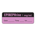 Precision Dynamics Corp. Anesthesia Label DTI Epinephrine 1mg/mL Violet 1-1/2x1/2" 600/Rl - LAN-6D1