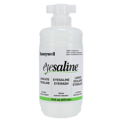Honeywell Safety Products USA EyeSaline Emergency Eyewash Solution 16oz Bottle 12/Case - 32-000454-0000-H5