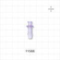 Female Luer Lock, Barbed, Clear - Fits 1/4 inch ID Tubing (0.25 inch, 6.35 mm) - 11566