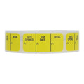 Health Care Logistics Label Date Opened/Exp.Date/Initial Yellow English 1-1/2x5/8" 1000/Package - 17638