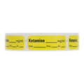 Precision Dynamics Corp. Anesthesia Label DTI Ketamine mg/ml Yellow 1-1/2x1/2" 600/Rl - LAN-60