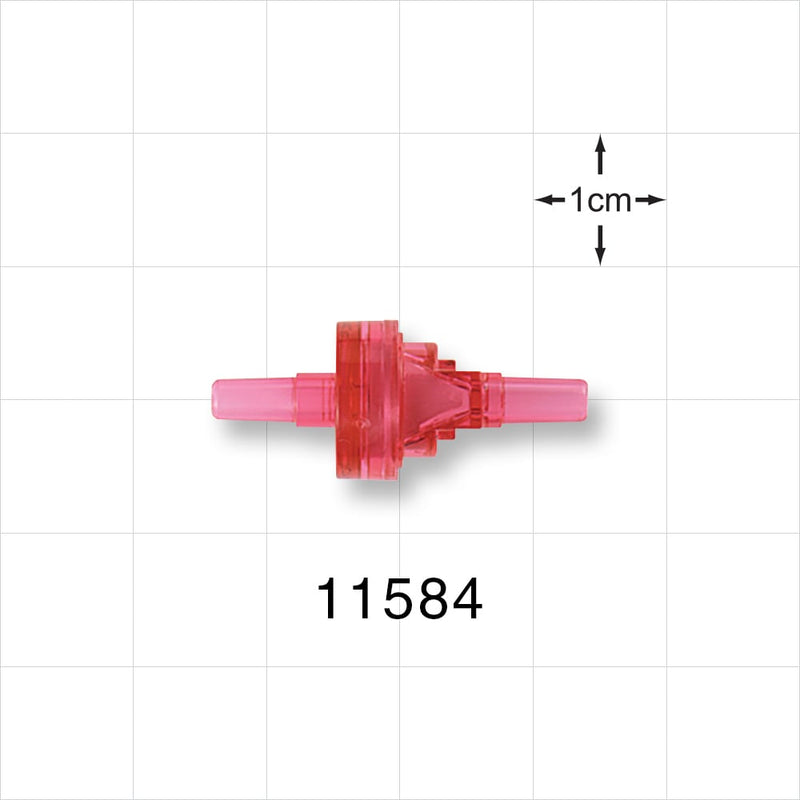 Duckbill Check Valve - 0.13 inch OD (3.3 mm); 0.112 psi CP - 11584