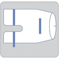 Medline Industries Inc -InvisiShield 54x85" Sterile C-Arm Drape Clear DYNJE4420