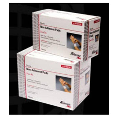 National Distribution & Contra ProAdvantage Cotton Dressing Pad 3x4" Sterile Non-Adherent White Hi Abs LF  - P150160