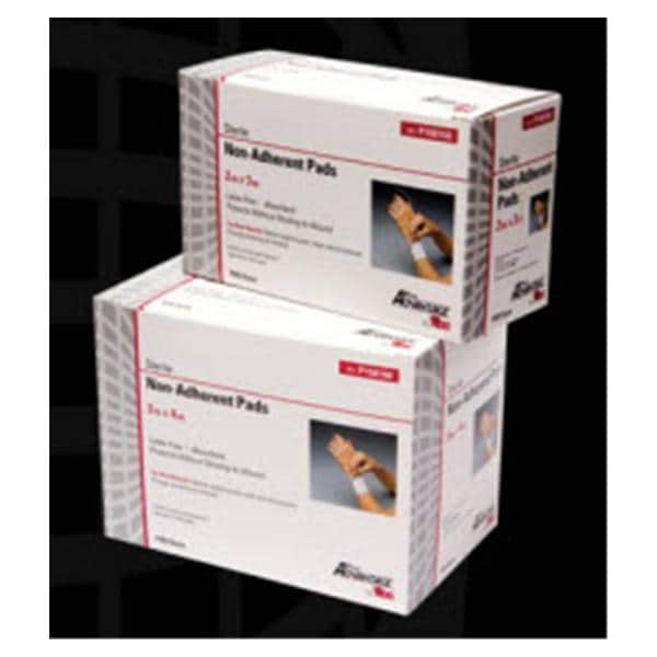 National Distribution & Contra ProAdvantage Cotton Dressing Pad 3x4" Sterile Non-Adherent White Hi Abs LF  - P150160