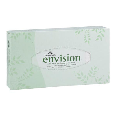 Georgia Pacific -Envision Facial Tissue White 2 Ply Standard Cube Box 30/Case 47410