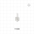 Male Luer Lock, Tubing Port, Clear - 0.115 inch ID (2.92 mm) - 11590