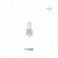 Male Luer Lock, Tubing Port, Clear - 0.142 inch ID (3.61 mm) - 11592