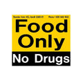 Health Care Logistics Magnet/Label Food Only No Drugs 3-5/8x3" Each - 2380-01