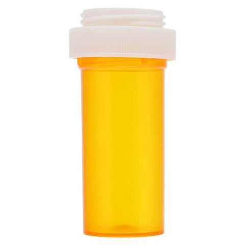 Clarke Container Division Medicine Vial Plastic 13 Dram Amber Reusable 275/Case - 27013