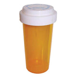 Clarke Container Division Medicine Vial Plastic 20 Dram Amber Reusable 270/Case - 27020