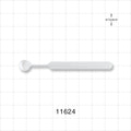 Mini Sampling Spoon, 25/Pack - 0.1 gram, 0.0034 oz., 0.1 ml; 2.8 inch (72 mm) - 11624