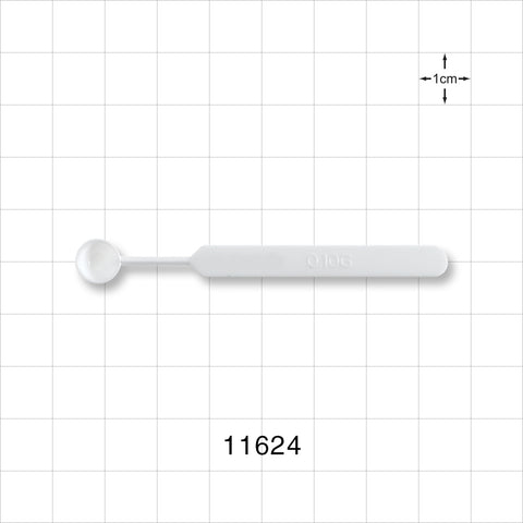 Mini Sampling Spoon, 25/Pack - 0.1 gram, 0.0034 oz., 0.1 ml; 2.8 inch (72 mm) - 11624