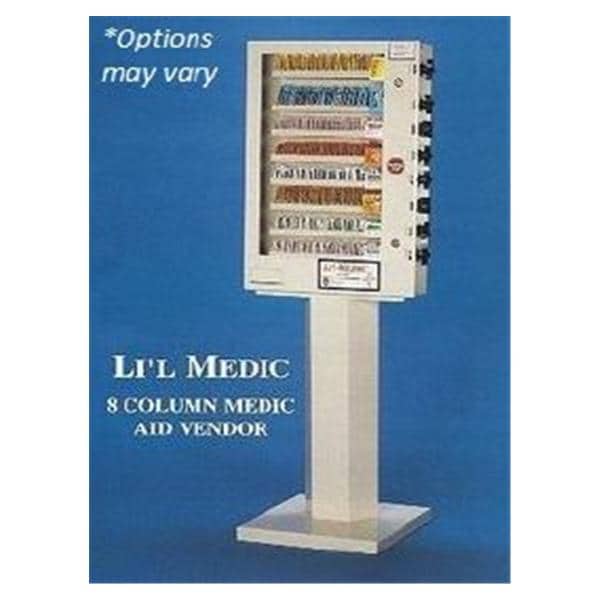 Medique Products  Li'l Medic Medical Dispenser Metal/Plastic Opaque/Tan- 1251