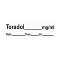 Precision Dynamics Corp. Anesthesia Label DTI Toradol mg/ml White 1-1/2x1/2" 600/Rl - LAN-201