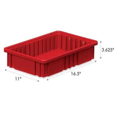 Marketlab Divider Box 16.5Lx11Wx 3.625 Red Ea Each - 2035-RD
