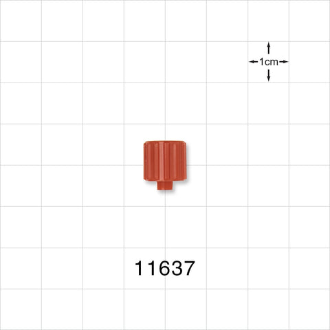 Male Luer Cap, Vented, Red -  - 11637