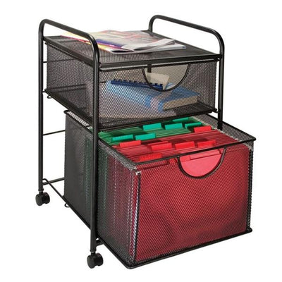 Advantus Innovative Storage Designs Mesh Hanging File And Storage Cart Each - 785705