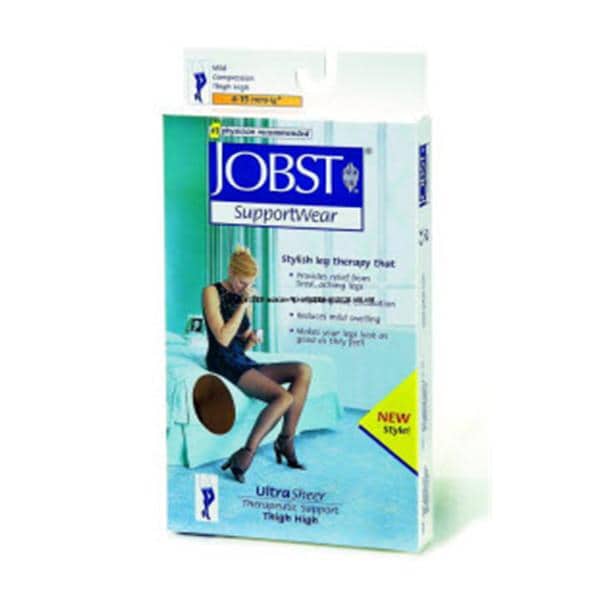 BSN Medical, Inc Jobst Ultrasheer SupportWear Compression Stocking Thigh High Large Classic Black - 117231