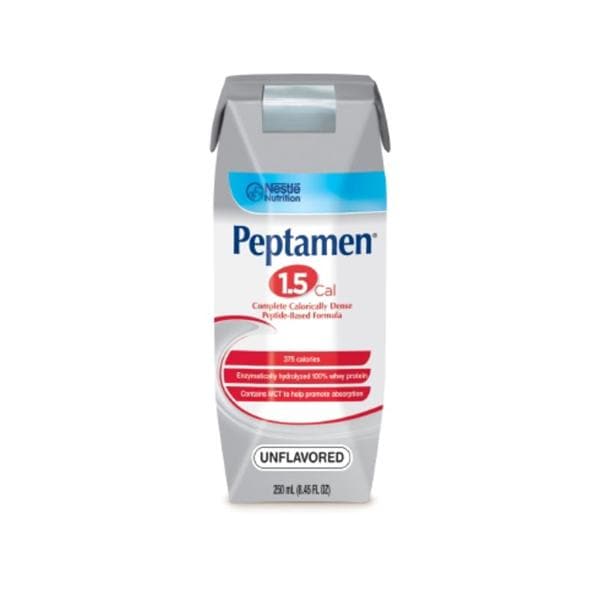 Nestle Healthcare Nutrition Peptamen 1.5 Enteral Protein Shake Unflavored 8.45oz Carton 24/Case - 9871618192