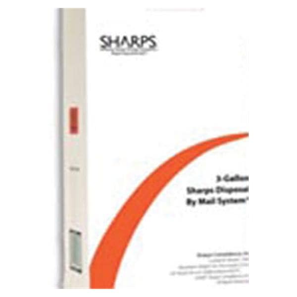 Sharps Compliance Inc -Replacement Mailer Box 3gal Red 9.5x12.5x18" Cardboard Non-Sterile Disposable Each 130001