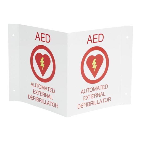 Zoll Medical Signs AED Wall 8.5x11 2 Parts Ea Each - 8000-0825