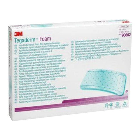 3M Medical Products Tegaderm Foam Foam Dressing 4x8" Sterile Non-Adhesive Tan  - 90602