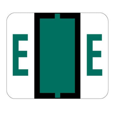 S&W Manufacturing a Smead Co Labels Barcode "E" Dark Green 500/Rl 1/Rl - 67075
