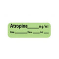 Precision Dynamics Corp. Anesthesia Label DTI Atropine mg/ml Green 1-1/2x1/2" 600/Rl - LAN-1