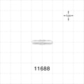 Straight Connector, Barbed, Clear - Fits 3/32 inch ID Tubing (0.094 inch, 2.38 mm) - 11688