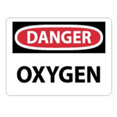 National Marker Sign Oxygen Plastic 10"x14" Ea Each - 94011-496