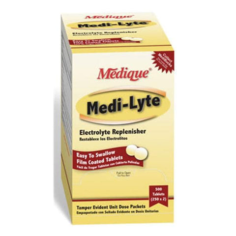 Medique Products Medi-Lyte Electrolyte Tablets 10.8/40/12mg Unit Dose Packet 250x2/Box - 03013