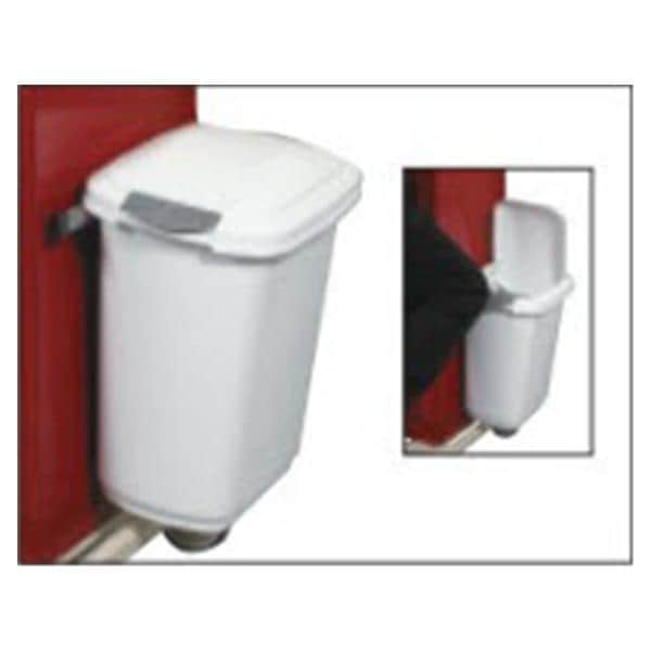 Lakeside Mfg Co Inc. Can Trash Classic Preferred Plastic 28qt Touch Lid For Use with Lakeside Medical Carts White Each - LWC-2