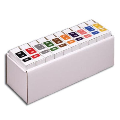 S&W Manufacturing a Smead Co Labels Numeric Color Coded0-9 10Rl/Box - 67350