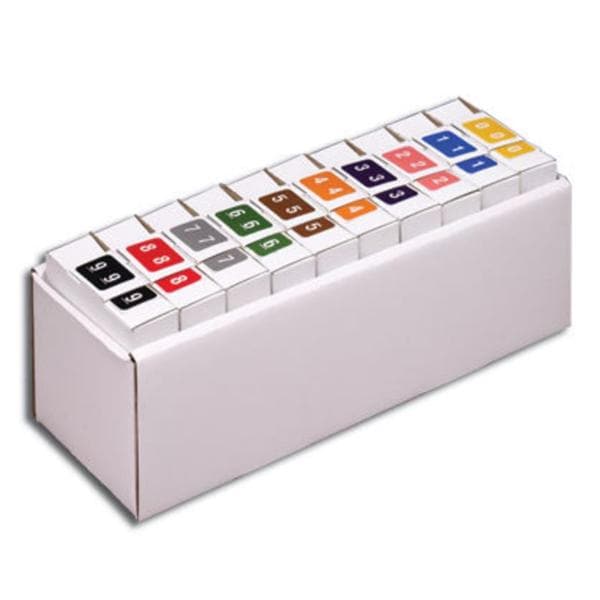 S&W Manufacturing a Smead Co Labels Numeric Color Coded0-9 10Rl/Box - 67350