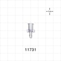 Female Luer Lock, Barbed, Clear - Fits 3/32 inch ID Tubing (0.094 inch, 2.38 mm) - 11731