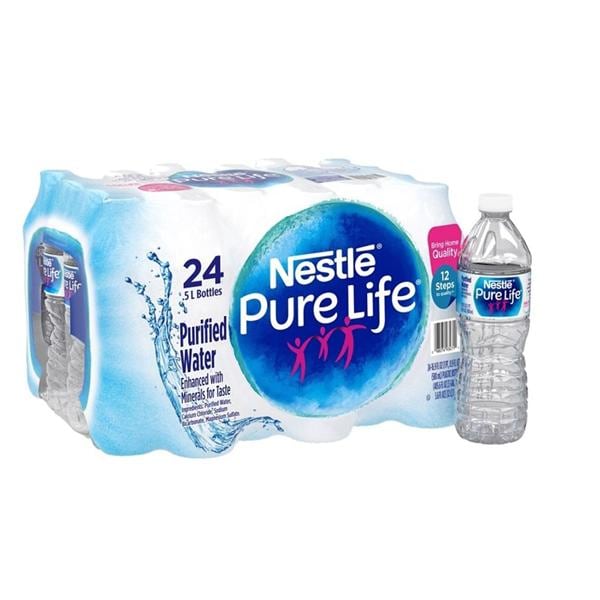 Nestle Waters North America Nestle Pure Life Purified Bottled Water 16.9 Oz Case Of 24 24Bt/Case - 620007
