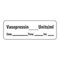 Precision Dynamics Corp. Label Vasopressin 1.5x.5" White 600/Rl 600/Rl - LAN-216