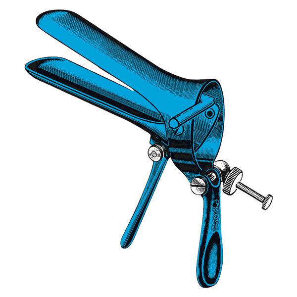 Sklar Instruments -Sklar Blue Cusco Stainless Steel/Coated Vaginal Speculum Each 91-5152