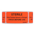 Precision Dynamics Corp. Label Paper Sterile Unless Red 2-1/4x1" 1" Core 1/Rl - MV04FR0465
