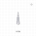 Male Luer Lock, Tubing Port w/Breakable Tip, Clear - 0.262 inch OD (6.65 mm) - 11759