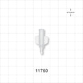 Female Luer Lock, Barbed, Clear - Fits 3/32 inch ID Tubing (0.094 inch, 2.38 mm) - 11760