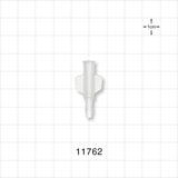Female Luer Lock, Barbed, Clear - Fits 1/8 inch ID Tubing (0.125 inch, 3.18 mm) - 11762