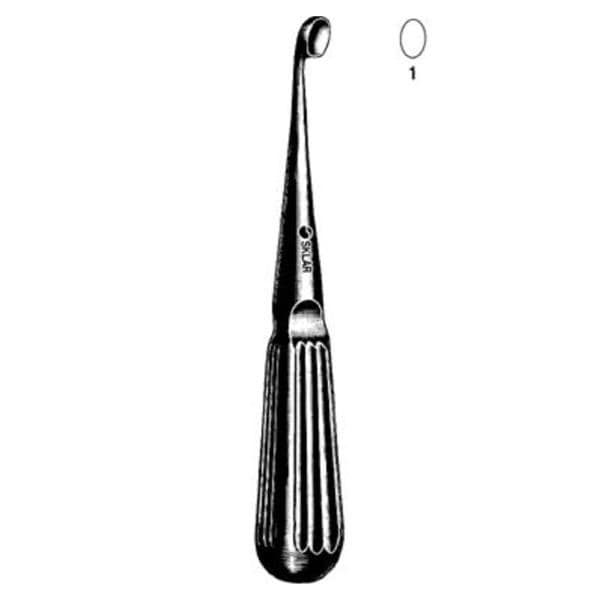 Sklar Instruments -Bruns Bone Curette 6-3/4" Stainless Steel Each 40-7111