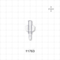Female Luer Lock, Barbed, Clear - Fits 1/8 inch ID Tubing (0.125 inch, 3.18 mm) - 11763