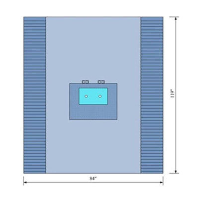 C-Core Medical, Inc  84x119" Sterile Bilateral Drape Fenestrated - 19153
