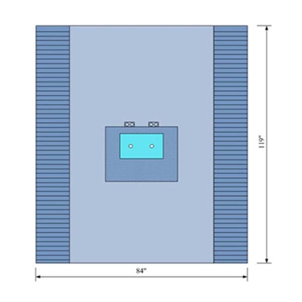 C-Core Medical, Inc  84x119" Sterile Bilateral Drape Fenestrated - 19153